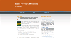 Desktop Screenshot of essexmodelsandminiatures.co.uk
